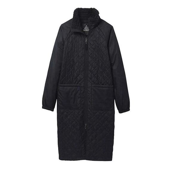 Prana Jackets & Blazers - prAna Esla Fleece Lined Quilted Duster Jacket Black Size XS